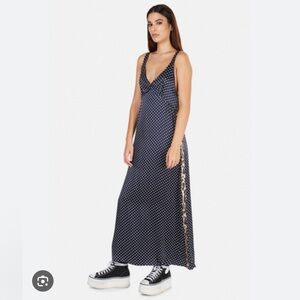 Silk dress. So cool. Grunge but classy and funky at the same time.